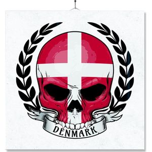 Tegel Met Opdruk | Schedel | Vlag | Denemarken