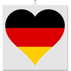 Tegel Met Opdruk | Hart | Vlag | Duitsland