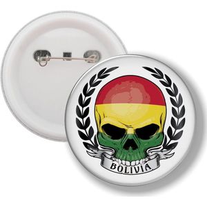 Button Met Speld - Schedel Vlag Moldova