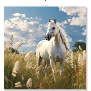 Tegel Met Opdruk | Geschenk | Dieren | Wit Paard