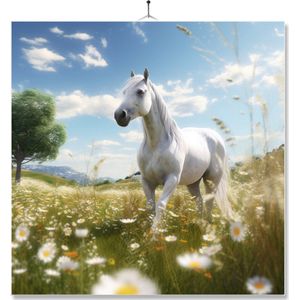 Tegel Met Opdruk | Geschenk | Dieren | Wit Paard
