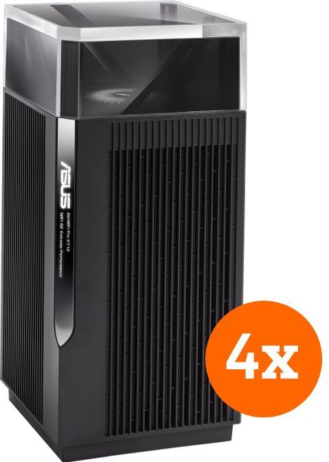 Asus ZenWiFi Pro ET12 - Mesh Wifi Systeem - 4-Pack - Wifi 6E - Tot 2.5 Gbps