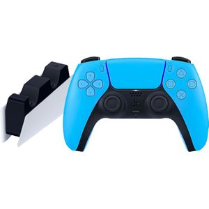 Sony PlayStation 5 DualSense kabelloser Controller Starlight Blue + Ladestation