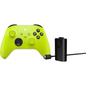 Xbox Series X en S Wireless Controller Electric Volt Geel + Play and Charge Kit