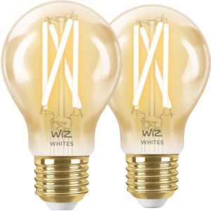 WiZ Smart Filament lamp Standaard Goud 2-pack - Warm tot Koelwit Licht - E27