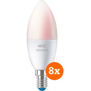 WiZ Smart Kaarslamp 8-pack - Gekleurd en Wit Licht - E14