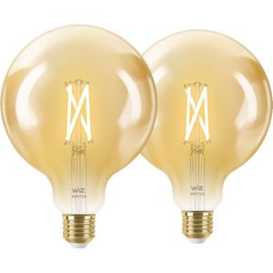 WiZ Smart Filament lamp Globe XL 2-pack  - Warm tot Koelwit Licht - E27