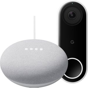 Google Nest Mini Wit + Google Nest Hello