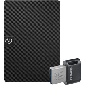 Seagate Expansion Portable 1 TB + Samsung Fit Plus USB 128 GB