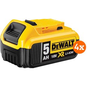 DeWalt DCB184-XJ 18V 5,0 Ah Accu 4-pack