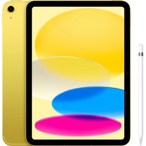 Apple iPad (2022) 10.9 inch 64GB Wifi + 5G Geel + Apple Pencil 1 (2022)
