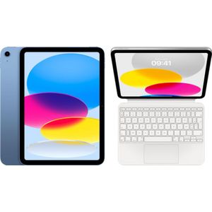 Apple iPad (2022) 10.9 inch 64GB Wifi Blauw + Magic Keyboard Folio AZERTY