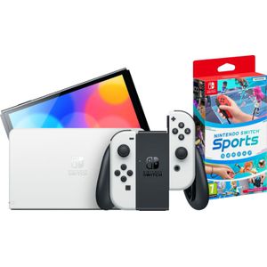 Nintendo Switch OLED Wit + Nintendo Switch Sports