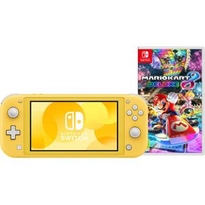 Nintendo Switch Lite Geel + Mario Kart 8 Deluxe Switch