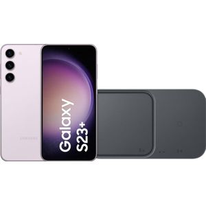 Samsung Galaxy S23 Plus 256GB Roze 5G + Duo Draadloze Oplader 15W