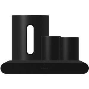 Sonos Ray Zwart + 2x Era 100 + Sub Mini Zwart