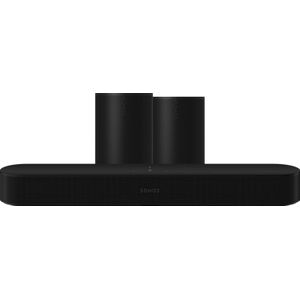 Sonos Beam Gen2 - Soundbar - Zwart - Inclusief 2x Era 100 - Wifi Speakers