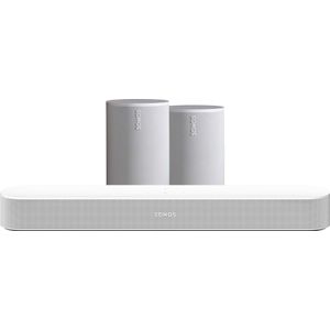 Sonos Beam Gen2 Wit + 2x Era 100 Wit