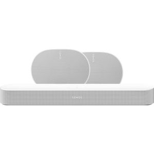 Sonos Beam Gen2 Wit + 2x Era 300 Wit