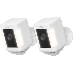 Ring Spotlight Cam Plus - Battery - Wit - 2-pack