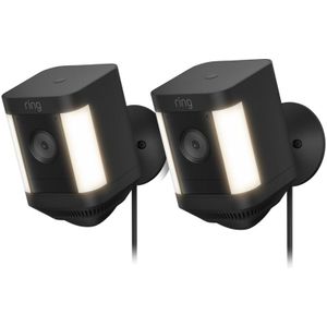 Ring Spotlight Cam Plus - Plug In - Zwart - 2-pack
