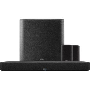 Denon Home Soundbar 550 + Denon Home 150 Duo Pack Zwart + Denon Home Subwoofer