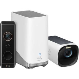 eufyCam 3 + HomeBase 3 + eufy Video Doorbell Dual 2 Pro