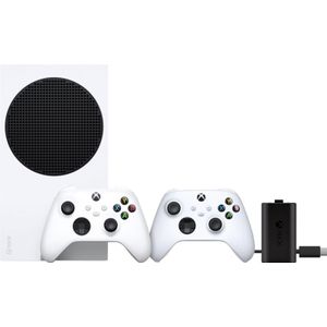 Xbox Series S + Wireless Controller Robot Wit + Play & Charge Kit