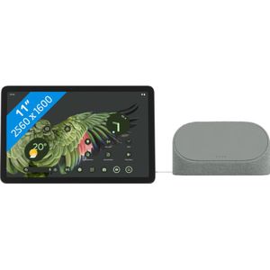 Google Pixel Tablet 128GB Wifi Grijs en Oplaaddock met Speaker + Extra Dock