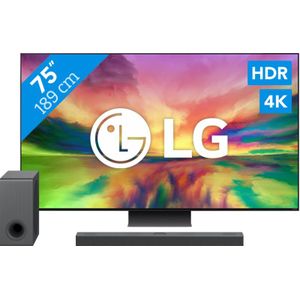 LG 75QNED816RE (2023) + Soundbar