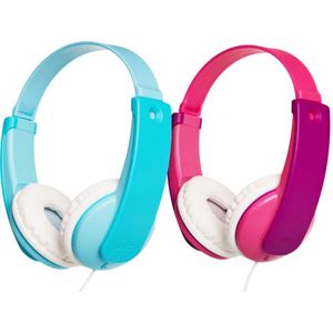 JVC HA-KD7 Blauw + JVC HA-KD7 Roze