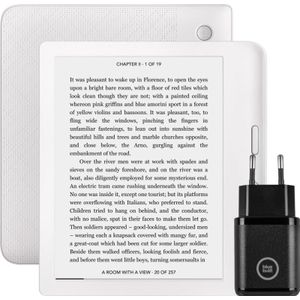 Kobo Libra 2 Wit + BlueBuilt Oplader