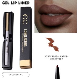 Origeen Long lasting Lip Gel liner - Waterproof - long lasting - kissproof - true brown no.02