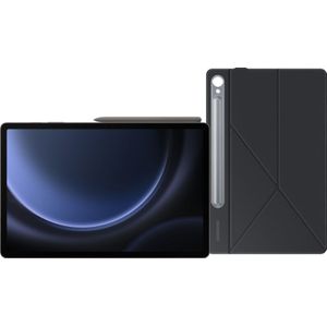 Samsung Galaxy Tab S9 FE Plus 256GB Wifi Grijs + Book Case Zwart