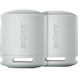 Sony - SRS-XB100 - Bluetooth Luidspreker - Grijs - Duo Pack - 16 uur batterijduur