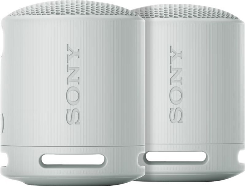 Sony - SRS-XB100 - Bluetooth Luidspreker - Grijs - Duo Pack - 16 uur batterijduur