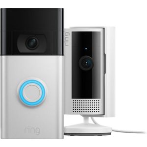 Ring Video Doorbell Gen. 2 Nikkel +  Indoor Cam 2nd Gen