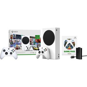 Xbox Series S + 3 Maanden Game Pass Ultimate bundel + Controller Wit + Play & Charge Kit