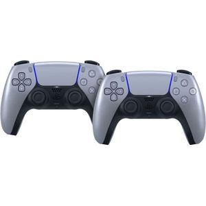 Sony - Playstation 5 DualSense - Draadloze Controller - Sterling Silver - Duo Pack