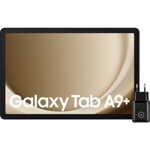 Samsung Galaxy Tab A9 Plus 11 inch 128GB Wifi Zilver + BlueBuilt Oplader