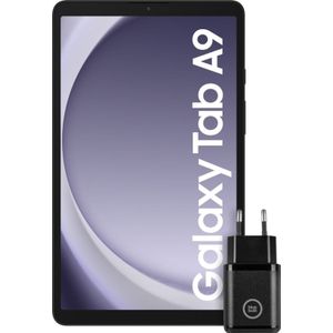 Samsung Galaxy Tab A9 8,7 inch 64GB Wifi + 4G Grijs + BlueBuilt Oplader