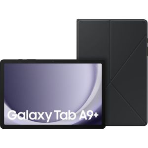 Samsung Galaxy Tab A9 Plus 11 inch 128GB Wifi Grijs + Book Case Zwart