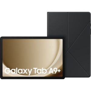 Samsung Galaxy Tab A9 Plus 11 inch 128GB Wifi Zilver + Book Case Zwart