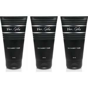 3x Van Gils Strictly for Men Hair & Body wash 150 ml