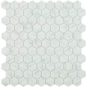 By Goof Mozaïek Hexagon Statuario 3.5x3.5cm