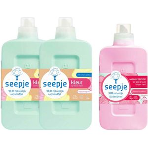 Seepje - Bonte Boel - Wasverzachter - Pioenroos - 100% Natuurlijke Ingrediënten