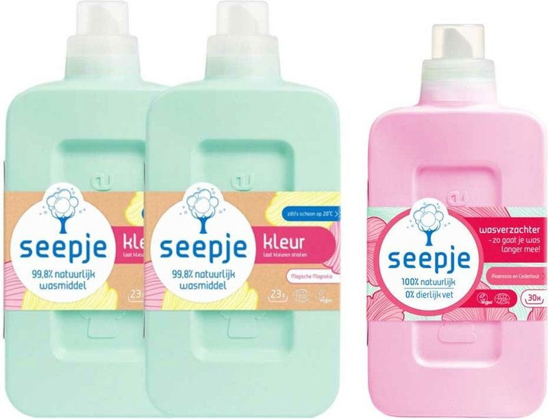 Seepje - Bonte Boel - Wasverzachter - Pioenroos - 100% Natuurlijke Ingrediënten