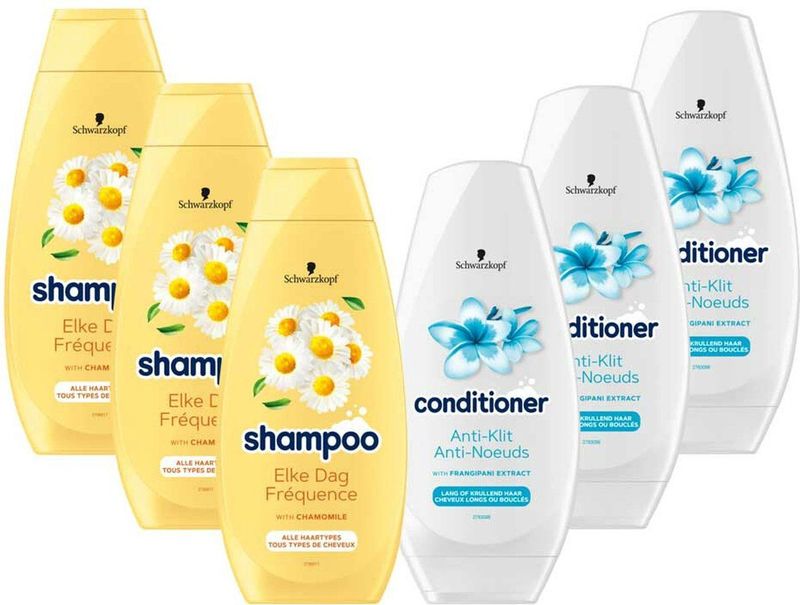 Schwarzkopf - Elke Dag Shampoo & Anti-Klit Conditioner - Shampoo & Conditioner - Vegan - Kamille