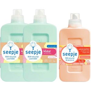 Seepje - Kleurige Krachtpatser - Wasmiddel - Perzik - 99,8% Natuurlijke Ingrediënten