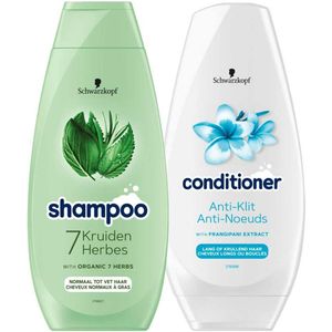 Schwarzkopf - 7 Kruiden & Anti-Klit Pakket - Shampoo en Conditioner